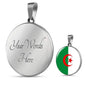 Algeria Flag Necklace Algeria Flag Stainless Steel or 18k Gold 18-22" - Express Your Love Gifts