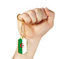 Algeria Flag Necklace Algeria Flag Stainless Steel or 18k Gold Dog Tag 24" - Express Your Love Gifts