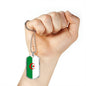 Algeria Flag Necklace Algeria Flag Stainless Steel or 18k Gold Dog Tag 24" - Express Your Love Gifts