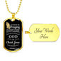 Always Be Praying Bible Verse Necklace Stainless Steel or 18k Gold Dog Tag 24" Chain-Express Your Love Gifts