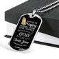 Always Be Praying Bible Verse Necklace Stainless Steel or 18k Gold Dog Tag 24" Chain-Express Your Love Gifts