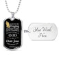Always Be Praying Bible Verse Necklace Stainless Steel or 18k Gold Dog Tag 24" Chain-Express Your Love Gifts