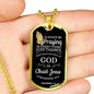 Always Be Praying Bible Verse Necklace Stainless Steel or 18k Gold Dog Tag 24" Chain-Express Your Love Gifts