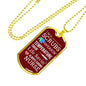 Always Caring Nurse Necklace Stainless Steel or 18k Gold Dog Tag W 24" Chain-Express Your Love Gifts