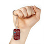 Always Caring Nurse Necklace Stainless Steel or 18k Gold Dog Tag W 24" Chain-Express Your Love Gifts