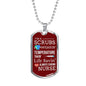 Always Caring Nurse Necklace Stainless Steel or 18k Gold Dog Tag W 24" Chain-Express Your Love Gifts