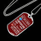 Always Caring Nurse Necklace Stainless Steel or 18k Gold Dog Tag W 24" Chain-Express Your Love Gifts