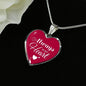 Always In My Heart Necklace Stainless Steel or 18k Gold Heart Pendant 18-22" - Express Your Love Gifts