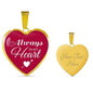 Always In My Heart Necklace Stainless Steel or 18k Gold Heart Pendant 18-22" - Express Your Love Gifts