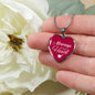 Always In My Heart Necklace Stainless Steel or 18k Gold Heart Pendant 18-22" - Express Your Love Gifts