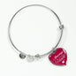 Always In My Heart Stainless Steel or 18k Gold Heart Bracelet Bangle - Express Your Love Gifts