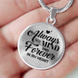 Always On My Mind Circle Necklace Stainless Steel or 18k Gold 18-22"-Express Your Love Gifts