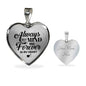 Always On My Mind Heart Pendant Necklace Stainless Steel or 18k Gold 18-22"-Express Your Love Gifts