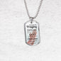Always Praying Bible Necklace Stainless Steel or 18k Gold Dog Tag 24" Chain-Express Your Love Gifts