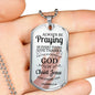 Always Praying Bible Necklace Stainless Steel or 18k Gold Dog Tag 24" Chain-Express Your Love Gifts
