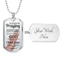 Always Praying Bible Necklace Stainless Steel or 18k Gold Dog Tag 24" Chain-Express Your Love Gifts