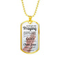 Always Praying Bible Necklace Stainless Steel or 18k Gold Dog Tag 24" Chain-Express Your Love Gifts