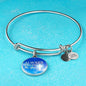 Always There For You Stainless Steel or 18k Gold Circle Bracelet Bangle - Express Your Love Gifts