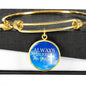 Always There For You Stainless Steel or 18k Gold Circle Bracelet Bangle - Express Your Love Gifts