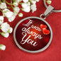 Always You Circle Necklace Stainless Steel or 18k Gold 18-22" - Express Your Love Gifts