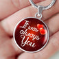Always You Circle Necklace Stainless Steel or 18k Gold 18-22" - Express Your Love Gifts