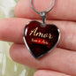 Amor Nunca Se Acaba Necklace Stainless Steel or 18k Gold Heart Pendant 18-22" - Express Your Love Gifts