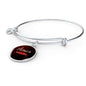 Amor Nunca Se Acaba Stainless Steel or 18k Gold Circle Bracelet Bangle - Express Your Love Gifts