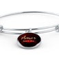 Amor Nunca Se Acaba Stainless Steel or 18k Gold Circle Bracelet Bangle - Express Your Love Gifts