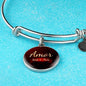 Amor Nunca Se Acaba Stainless Steel or 18k Gold Circle Bracelet Bangle - Express Your Love Gifts