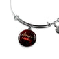 Amor Nunca Se Acaba Stainless Steel or 18k Gold Circle Bracelet Bangle - Express Your Love Gifts