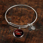Amor Nunca Se Acaba Stainless Steel or 18k Gold Circle Bracelet Bangle - Express Your Love Gifts