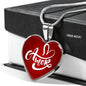 Amor Spanish Love Message Necklace Stainless Steel or 18k Gold Heart Pendant 18-22" - Express Your Love Gifts