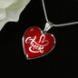 Amor Spanish Love Message Necklace Stainless Steel or 18k Gold Heart Pendant 18-22" - Express Your Love Gifts