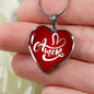 Amor Spanish Love Message Necklace Stainless Steel or 18k Gold Heart Pendant 18-22" - Express Your Love Gifts