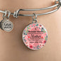 An Awesome Mother Stainless Steel or 18k Gold Circle Bracelet Bangle - Express Your Love Gifts