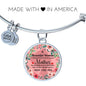 An Awesome Mother Stainless Steel or 18k Gold Circle Bracelet Bangle - Express Your Love Gifts