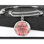 An Awesome Mother Stainless Steel or 18k Gold Circle Bracelet Bangle - Express Your Love Gifts