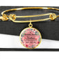 An Awesome Mother Stainless Steel or 18k Gold Circle Bracelet Bangle - Express Your Love Gifts