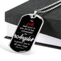 Angels Protect You Dog Tag Stainless Steel or 18k Gold 24" Chain - Express Your Love Gifts