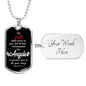 Angels Protect You Dog Tag Stainless Steel or 18k Gold 24" Chain - Express Your Love Gifts