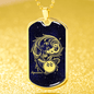 Aquarius Necklace Constellation Night Sky Stainless Steel or 18k Gold Dog Tag 24" - Express Your Love Gifts