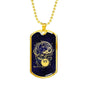 Aquarius Necklace Constellation Night Sky Stainless Steel or 18k Gold Dog Tag 24" - Express Your Love Gifts