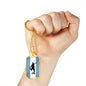 Argentina Flag And Soccer/Futbol Necklace Stainless Steel or 18k Gold Dog Tag 24" Chain-Express Your Love Gifts