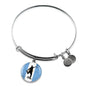 Argentina Flag Argentina Futbol Soccer Stainless Steel or 18k Gold Circle Bangle Bracelet - Express Your Love Gifts