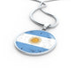Argentina Flag Necklace Argentinan Flag Stainless Steel or 18k Gold 18-22" - Express Your Love Gifts