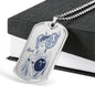 Aries Constellation Horoscope Zodiac Necklace Dog Tag Stainless Steel or 18k Gold 24" Chain - Express Your Love Gifts