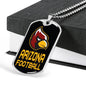 Arizona Fan Dog Tag Stainless Steel or 18k Gold 24" Chain - Express Your Love Gifts