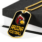 Arizona Fan Dog Tag Stainless Steel or 18k Gold 24" Chain - Express Your Love Gifts