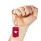 Arkansas State Flag Necklace Stainless Steel or 18k Gold Dog Tag 24" Chain - Express Your Love Gifts