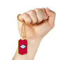 Arkansas State Flag Necklace Stainless Steel or 18k Gold Dog Tag 24" Chain - Express Your Love Gifts
